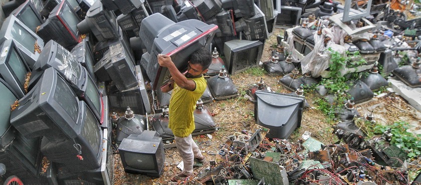 El peso de los residuos electrónicos en el planeta pronto superará el de la Gran Muralla China